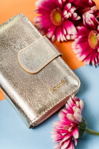 elegancki portfel damski na zatrzask i suwak - lorenti na Arena.pl