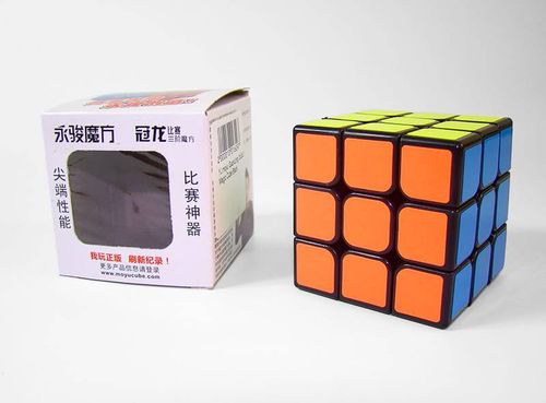 Kostka logiczna układanka logiczna YJ moyu GuanLong 3x3x3 Magic Cube Black na Arena.pl