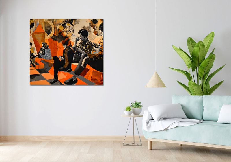 Obraz 100x90cm Przestrzeń Do Dialogu zdjęcie 2