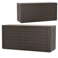 Skrzynia ogrodowa tworzywo sztuczne 280 l brązowy 8040