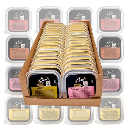 Karma Mokra dla Psa Cesar Natural Goodness mix smaków 34 szt x 100g na Arena.pl