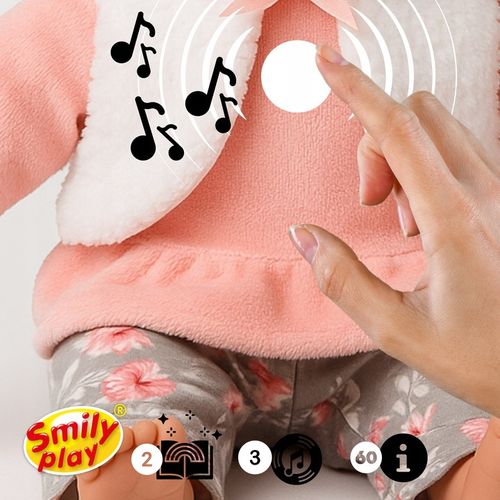 Lalka bobas Julka interaktywna edukacyjna miękka mówi śpiewa uczy 2l+ 32cm na Arena.pl