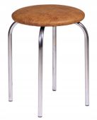 krzesło kuchenne metalowe taboret eko skóra orzech furnitex