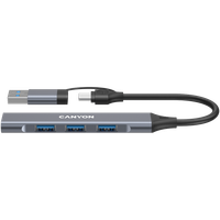 canyon hub ds-02 4 w 1 usb-a/c szary
