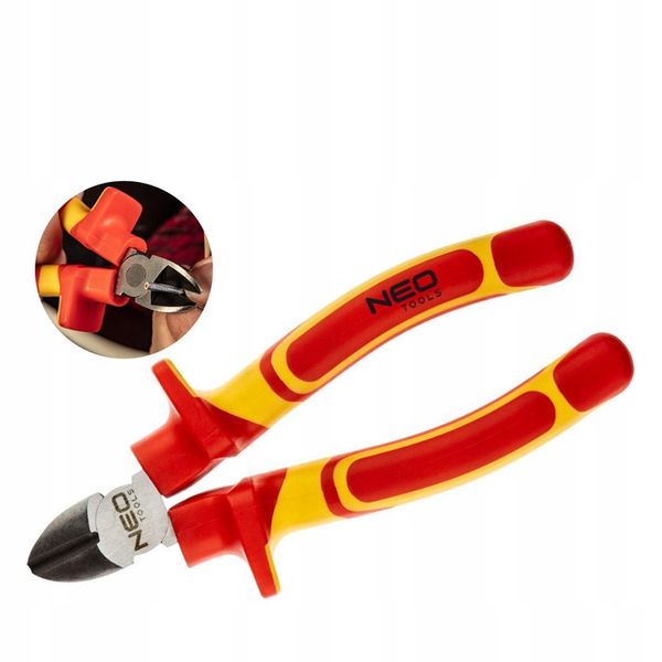 NEO TOOLS SZCZYPCE BOCZNE DLA ELEKTRYKA 160MM 1000V POLEROWANE CrV 01-226 zdjęcie 9