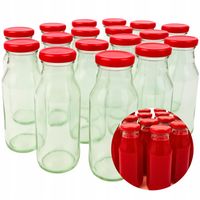 20x Szklane Butelki do soków syropów smoothie pasteryzacji 300 ml +