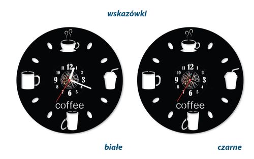 Zegar ścienny z płyty winylowej Coffe 10.2 na Arena.pl