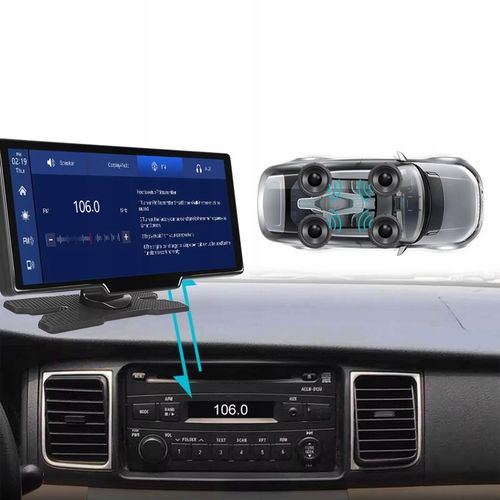 Radio Stacja Multimedialna Monitor Android Auto Apple Carplay DVR 2 Kamery na Arena.pl
