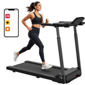 Bieżnia elektryczna domowa treningowa składana Bluetooth 12 km/h 120 kg