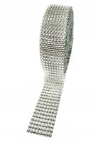 Taśma cyrkoniowa ozdobna GLAMUR 4 cm x 1 metr