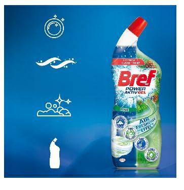 BREF ŻEL DO WC POWER ACTIVE PINE 700ML... na Arena.pl