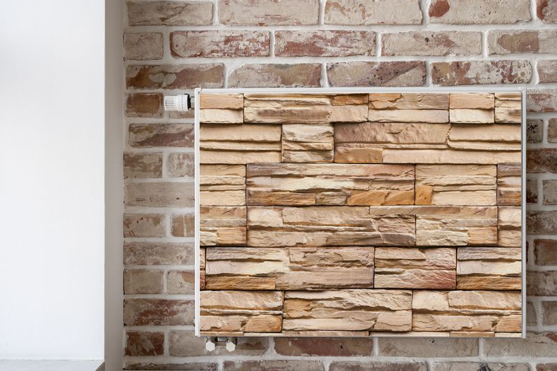 Maskownica MAGNETYCZNA Na Kaloryfer Kamień Łupek Efekt 3D 80cm x 60cm zdjęcie 6