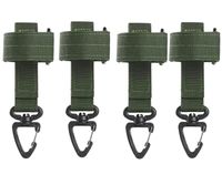 Klamra klips karabińczyk na linę zestaw 4szt taktyczna do paska szlufka