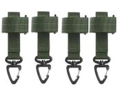 Klamra klips karabińczyk na linę zestaw 4szt taktyczna do paska szlufka