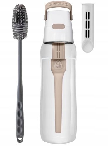 Butelka na wodę Dafi Solid 0,7 cappucino + szczoteczka do czyszczenia na Arena.pl