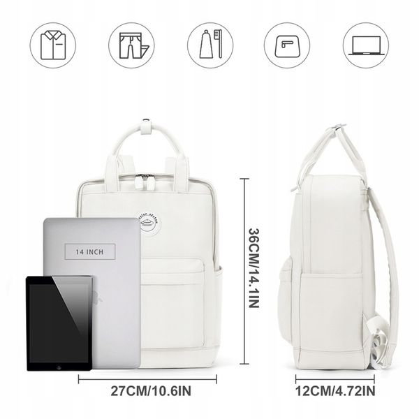 plecak szkolny mlodziezowy dla dziewczynki chlopca plecak damski miejski zdjęcie 3