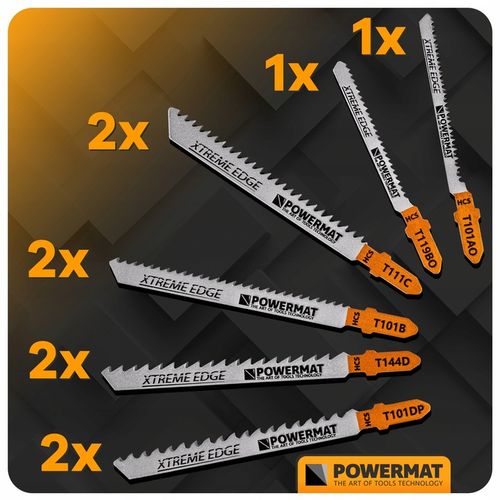 ZESTAW NOŻYKÓW BRZESZCZOTÓW DO WYRZYNARKI 10 SZTUK DREWNO SKLEJKA TWORZYWO na Arena.pl