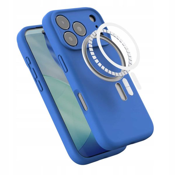 Spacecase Silicone Mag Iphone 17 Pro Max Blue zdjęcie 5