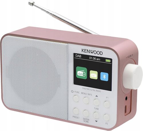 Radio przenośne sieciowo-bateryjne DAB+, FM Kenwood CR-M30DAB-R, Bluetooth na Arena.pl