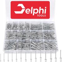 NITY ALUMINIOWE ZRYWALNE ZESTAW NITÓW do NITOWNICA RĘCZNA 500x 2.4 - 6.4mm