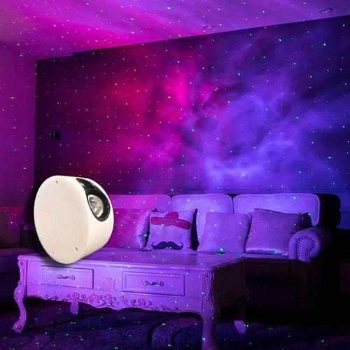 LAMPKA NOCNA LED PROJEKTOR GWIAZD NIEBA STAR LASEROWY Z GŁOŚNIKIEM + PILOT na Arena.pl