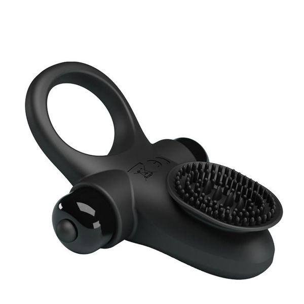 Pretty Love - Vibrant Penis Ring Ii Black zdjęcie 4