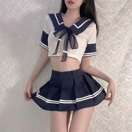 KOSTIUM STRÓJ PRZEBRANIE EROTYCZNE NIEGRZECZNA UCZENNICA ZESTAW na Arena.pl