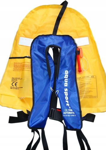 KAMIZELKA PNEUMATYCZNA 150N BLACK ratunkowa automat na Arena.pl