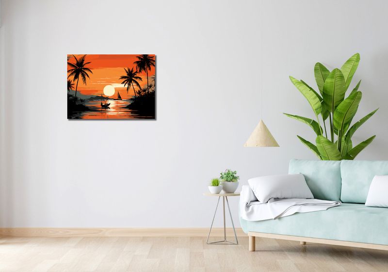 Obraz 70x50cm Tropikalny spokój zdjęcie 2