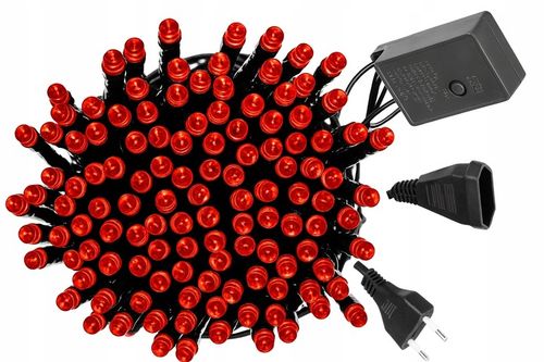 Lampki Choinkowe 500 LED Światełka na Choinkę Czerwone na Arena.pl