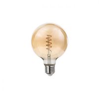 ŻARÓWKA LED E27 FILAMENT 360° 4W CIEPŁA BIAŁA AMBER ŚCIEMNIALNA