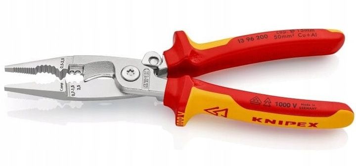 SZCZYPCE 6W1 ŚCIĄGACZ DO ELEKTROIZOLACJI KABLI 1000V VDE 13 96 200 KNIPEX zdjęcie 1