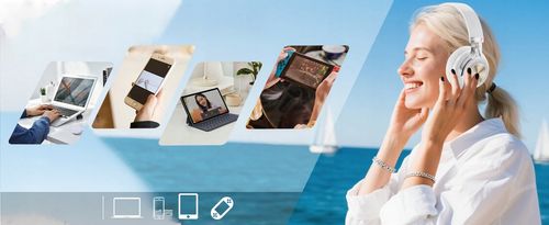 Słuchawki Bezprzewodowe Nauszne Anc 65H Feegar Alphabeat Białe Bluetooth5.4 na Arena.pl