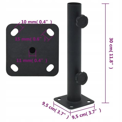 Podstawa parasola, do słupków Ø32/34/38 mm, mat na Arena.pl