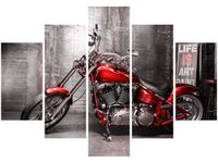 105CM 150CM OBRAZ 5 ELEM LIFE IS ART DRUK