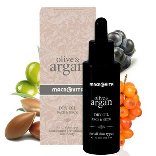 MACROVITA Olive & Argan suchy olejek arganowy do twarzy i szyi 30ml na Arena.pl