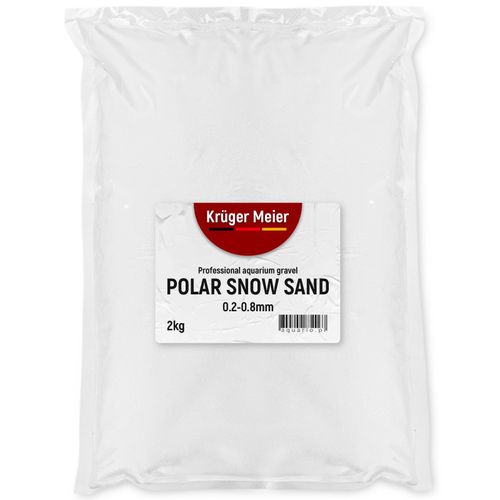 Kruger Meier Polar Snow Sand 0,2-0,8 mm - Piasek do akwarium 2kg na Arena.pl