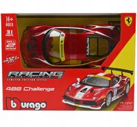 Ferrari 488 Challenge 1:24 Bburago KIT 18-26586 SAMOCHÓD MODEL DO ZŁOŻENIA