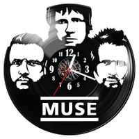 Zegar ścienny z płyty winylowej Muse 1332.14