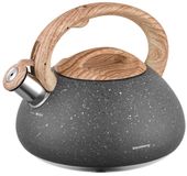 czajnik z gwizdkiem 2,7l klausberg kb-7250 granit wood