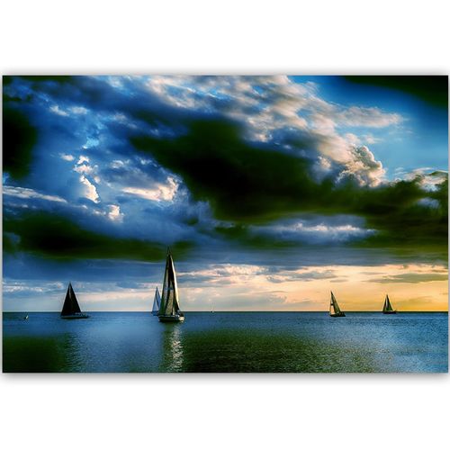 Deco Panel, Żaglówki na morzu 3 60x40 na Arena.pl