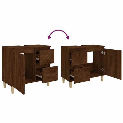 Szafka łazienkowa, brązowy dąb, 65x33x60 cm na Arena.pl