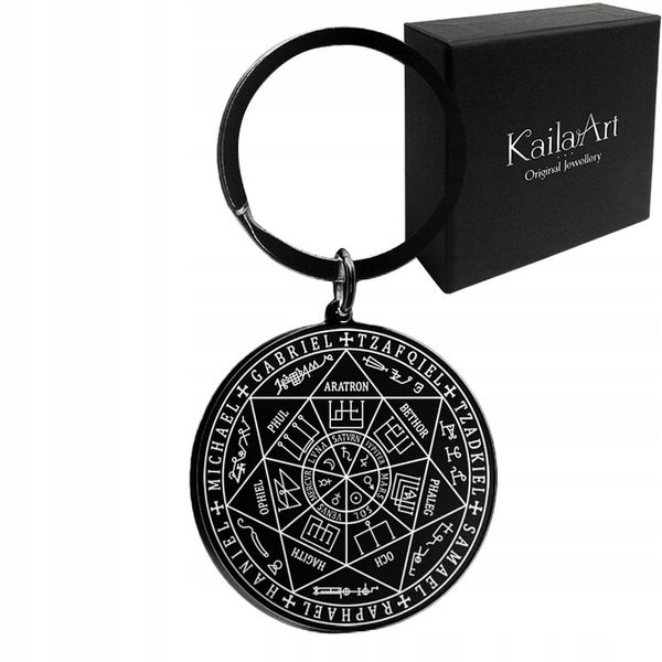 BRELOK 7 ARCHANIOŁÓW ANIOŁ GABRIEL MICHAŁ PIECZĘĆ SALOMONA AMULET SZCZĘŚCIA zdjęcie 1