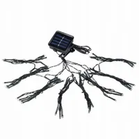 Lampki solarne pod parasol ogrodowy