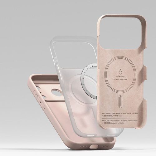 RINGKE SILICONE MAGNETIC MAGSAFE IPHONE 17 PRO MAX PINK SAND na Arena.pl
