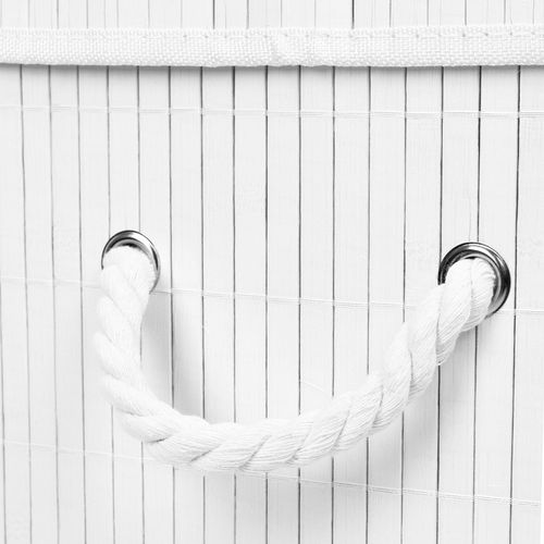 KOSZ BAMBUSOWY NA PRANIE BIELIZNĘ DWUKOMOROWY POJEMNIK ORGANIZER 100L na Arena.pl