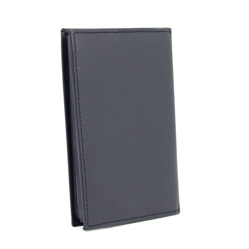 Skórzane etui z systemem RFID - granatowe na Arena.pl