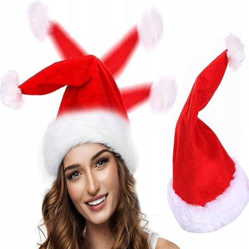 INTERAKTYWNA CZAPKA MIKOŁAJA TAŃCZĄCA GRAJĄCA ZABAWNA DEKORACJA ŚWIĄTECZNA na Arena.pl