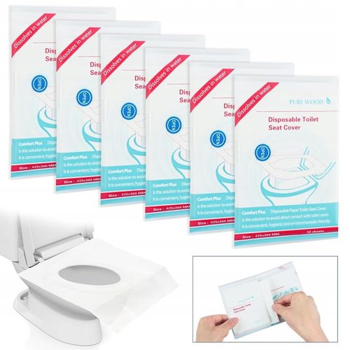 JEDNORAZOWE NAKŁADKI NA DESKĘ SEDESOWĄ SEDES TOALETOWE WC PODKŁADKI 60 na Arena.pl