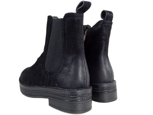 Czarne płaskie ocieplane botki damskie 36 na Arena.pl